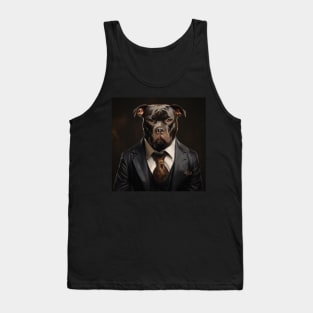 Staffordshire Bull Terrier Dog in Suit Tank Top